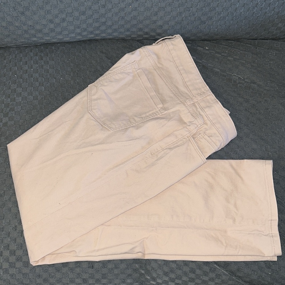 Ann Taylor LOFT Jeans Pants BLUSH-Pastel Pink/Taupe Size 27/4. CURVY STRAIGHT